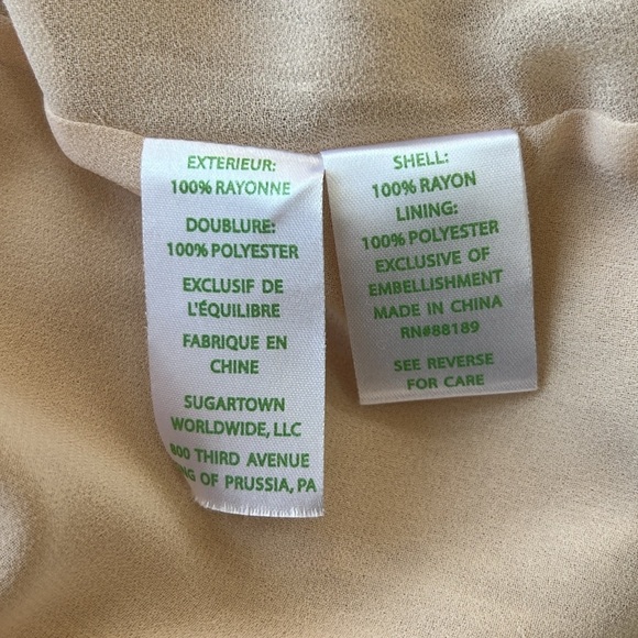 Lilly Pulitzer Aubra Embroidered Sleeveless Shift Dress, Tan Sand Dune, size S - Picture 8 of 9